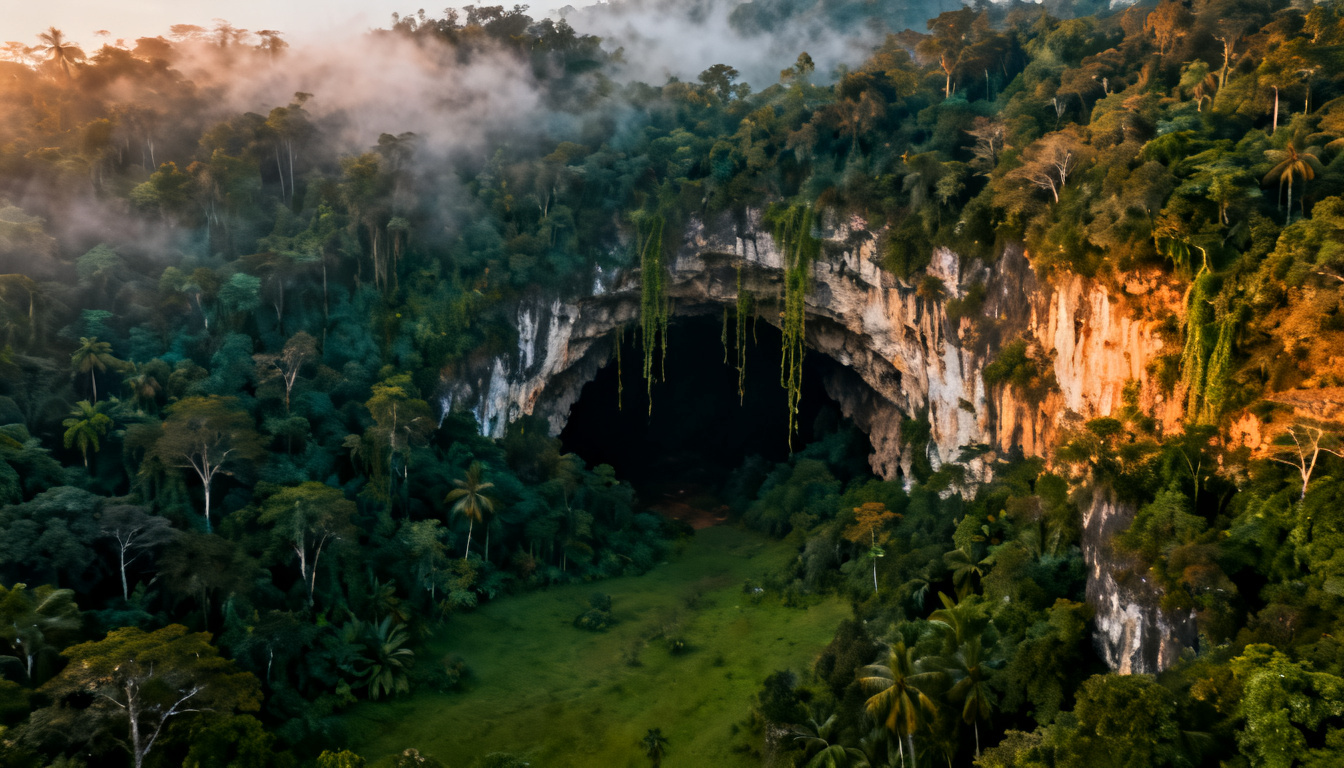 Earth — a jungle cave